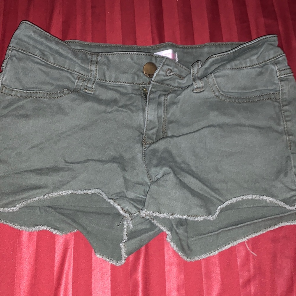 Army green shorts